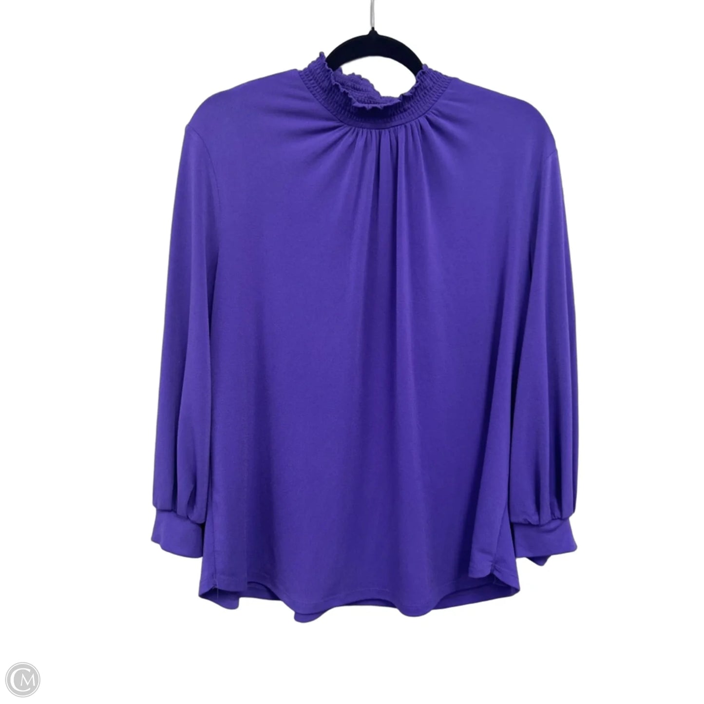 Top Long Sleeve By New York And Co In Purple, Size: Xl