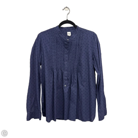 Top Long Sleeve By Gap In Navy, Size: M