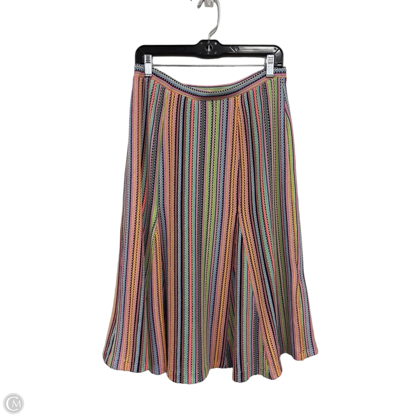 Skirt Midi By Maeve In Orange & Purple, Size: M
