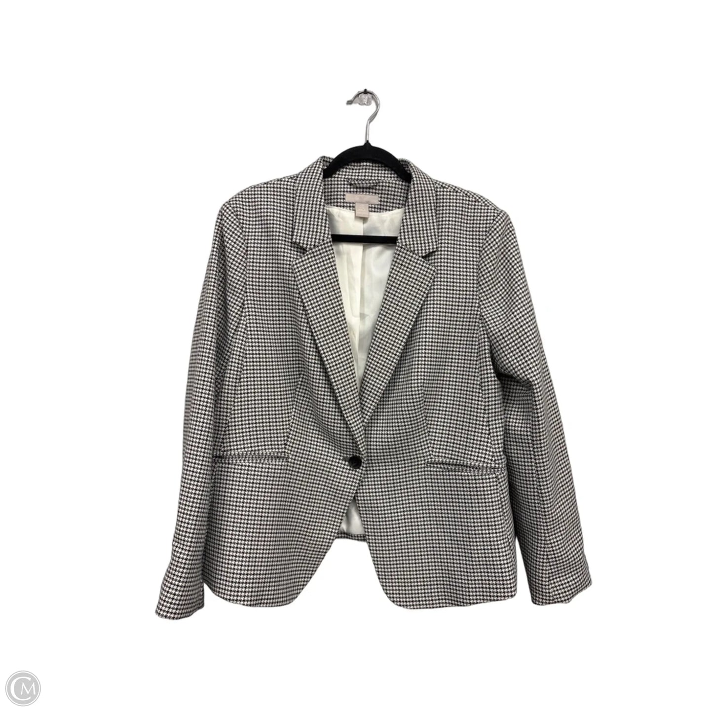 Blazer By H&m In Black & Grey, Size: Xl