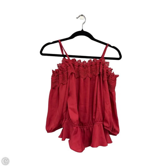 Top Short Sleeve By A Byer In Red, Size: S
