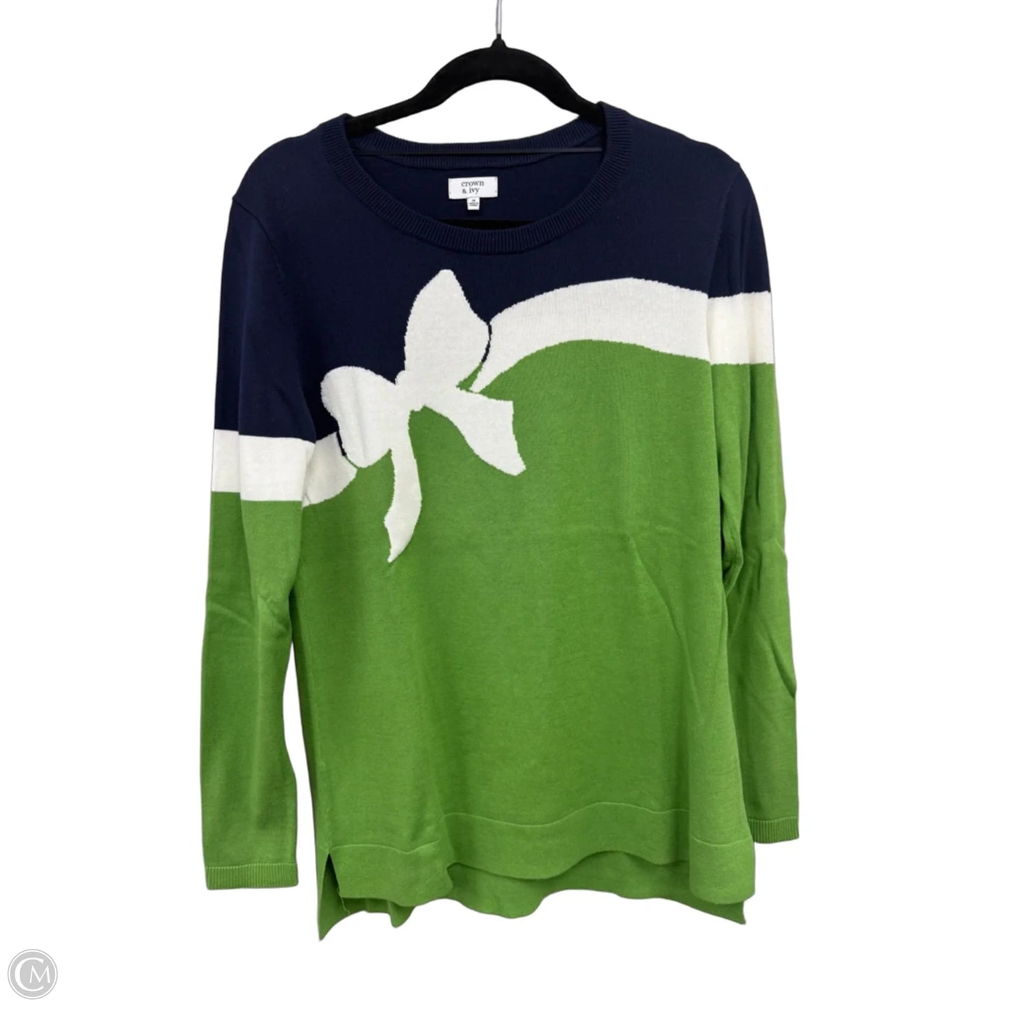 Sweater By Crown And Ivy In Blue & Green, Size: M