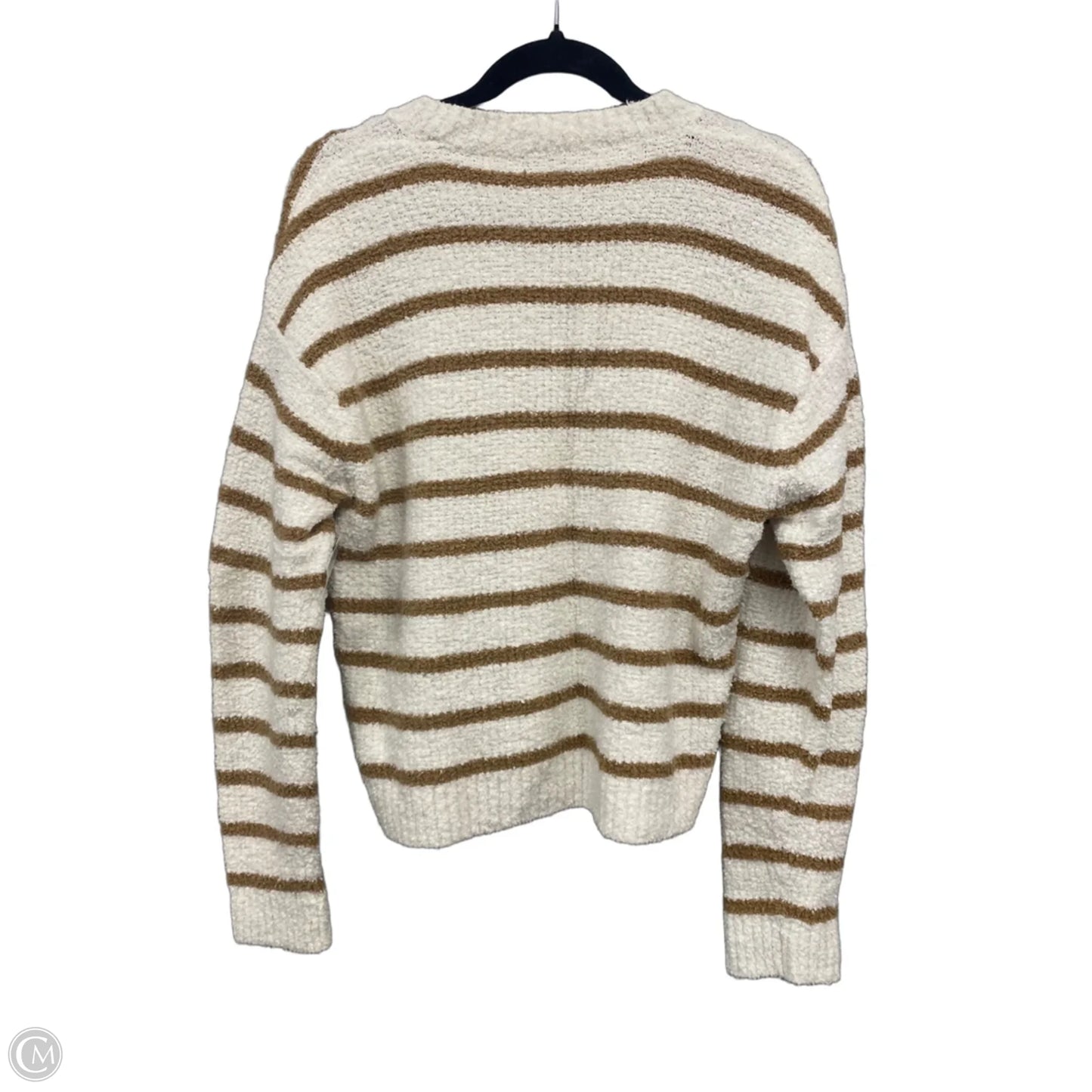 Sweater By Vince In Cream & Tan, Size: L