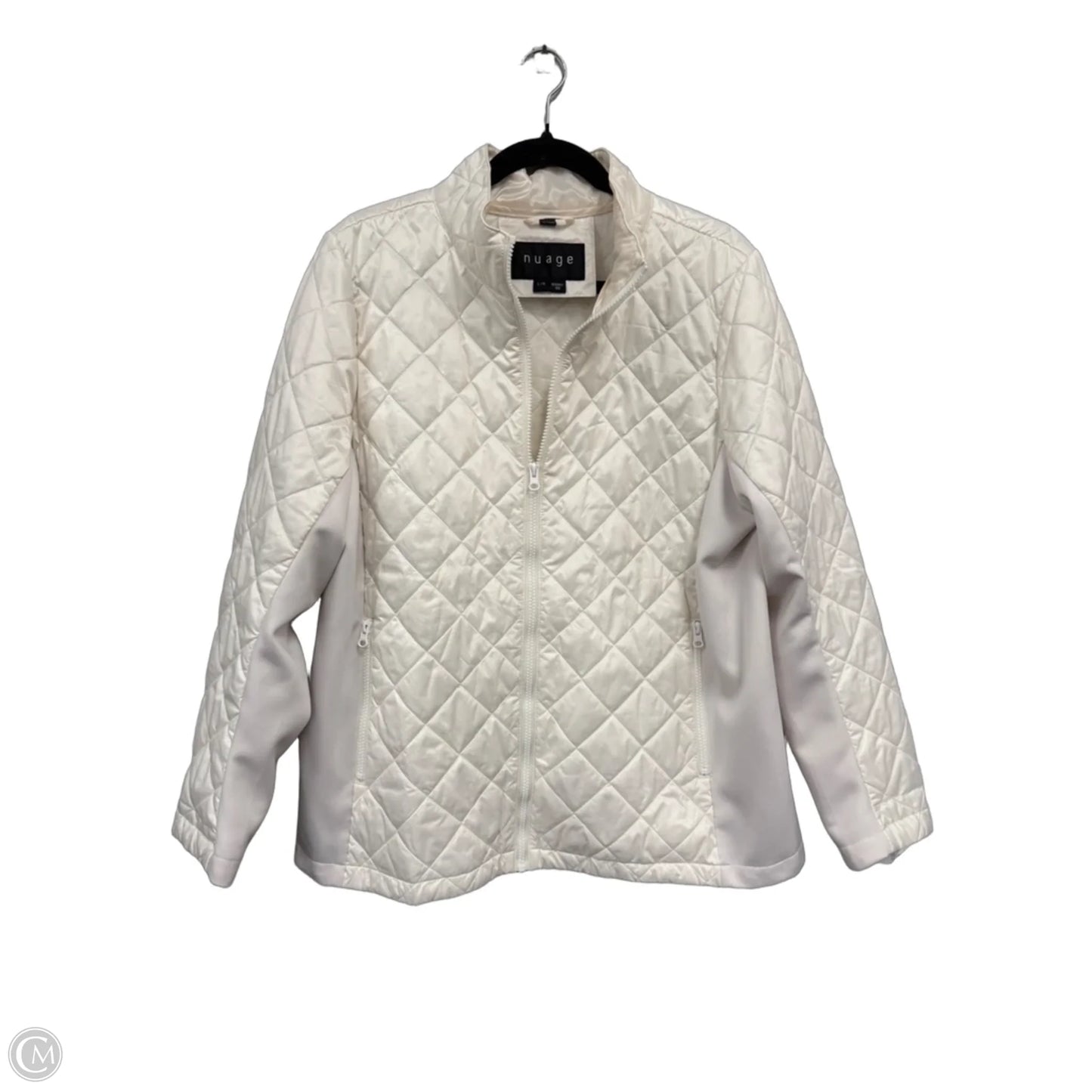 Jacket Puffer & Quilted By Clothes Mentor In Cream, Size: L