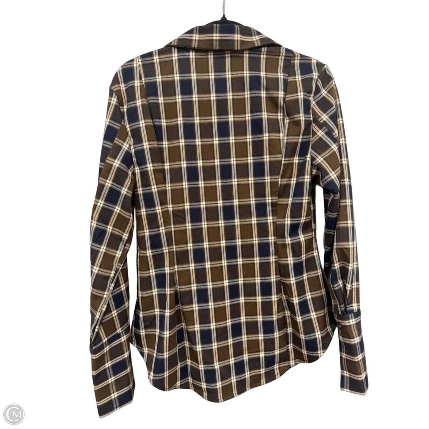 Top Long Sleeve By H&m In Black & Brown, Size: S