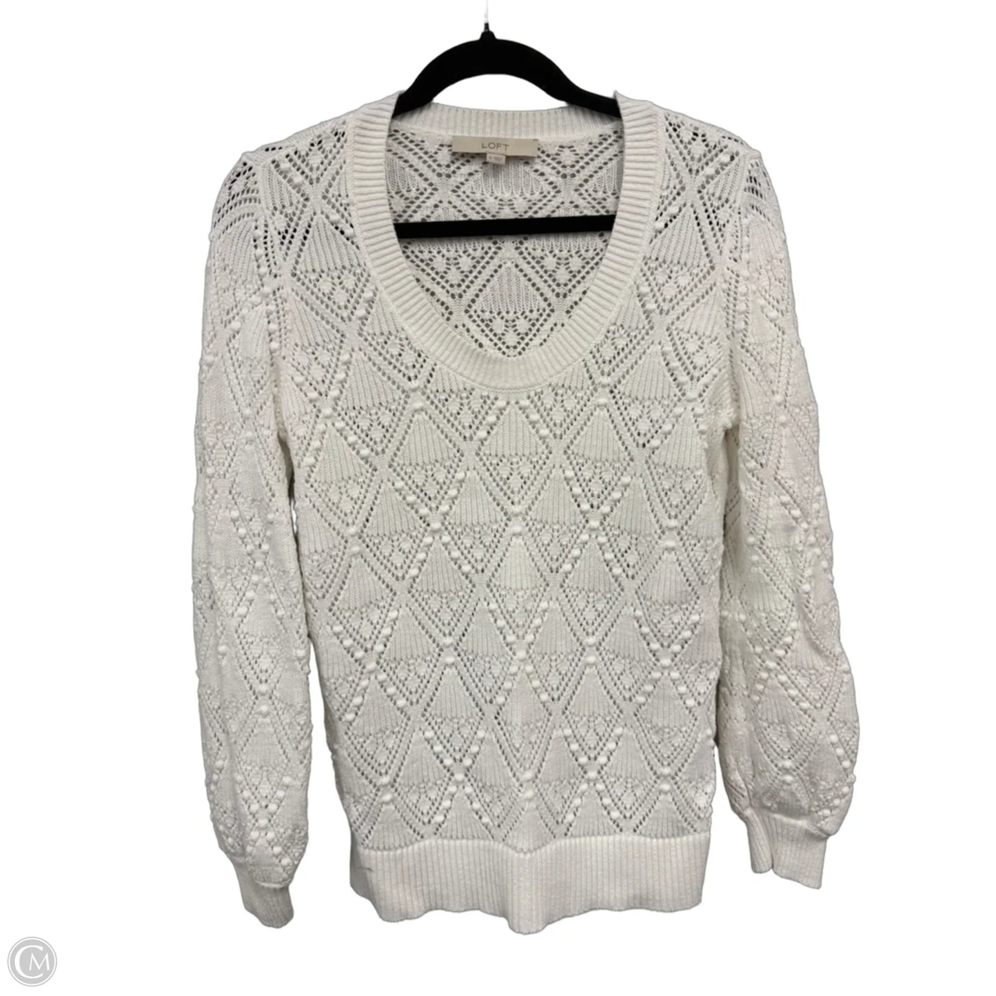 Sweater By Loft In White, Size: M