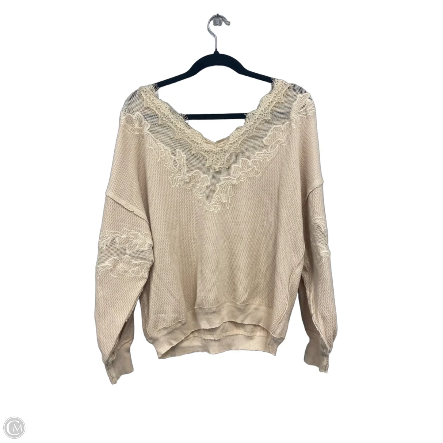 Top Long Sleeve By We The Free In Peach, Size: Xs