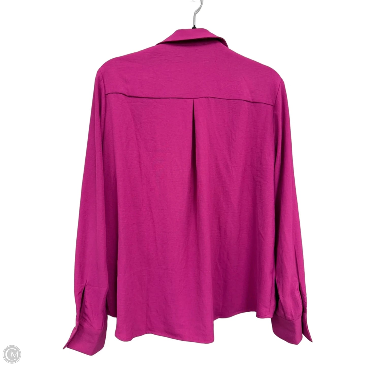 Blouse Long Sleeve By Clothes Mentor In Pink, Size: L