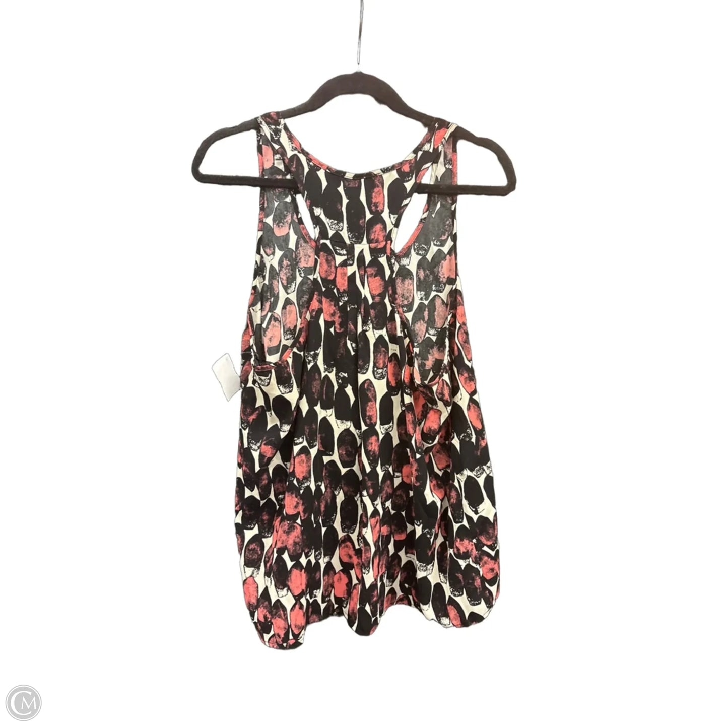 Top Sleeveless By Clothes Mentor In Black & Orange, Size: L