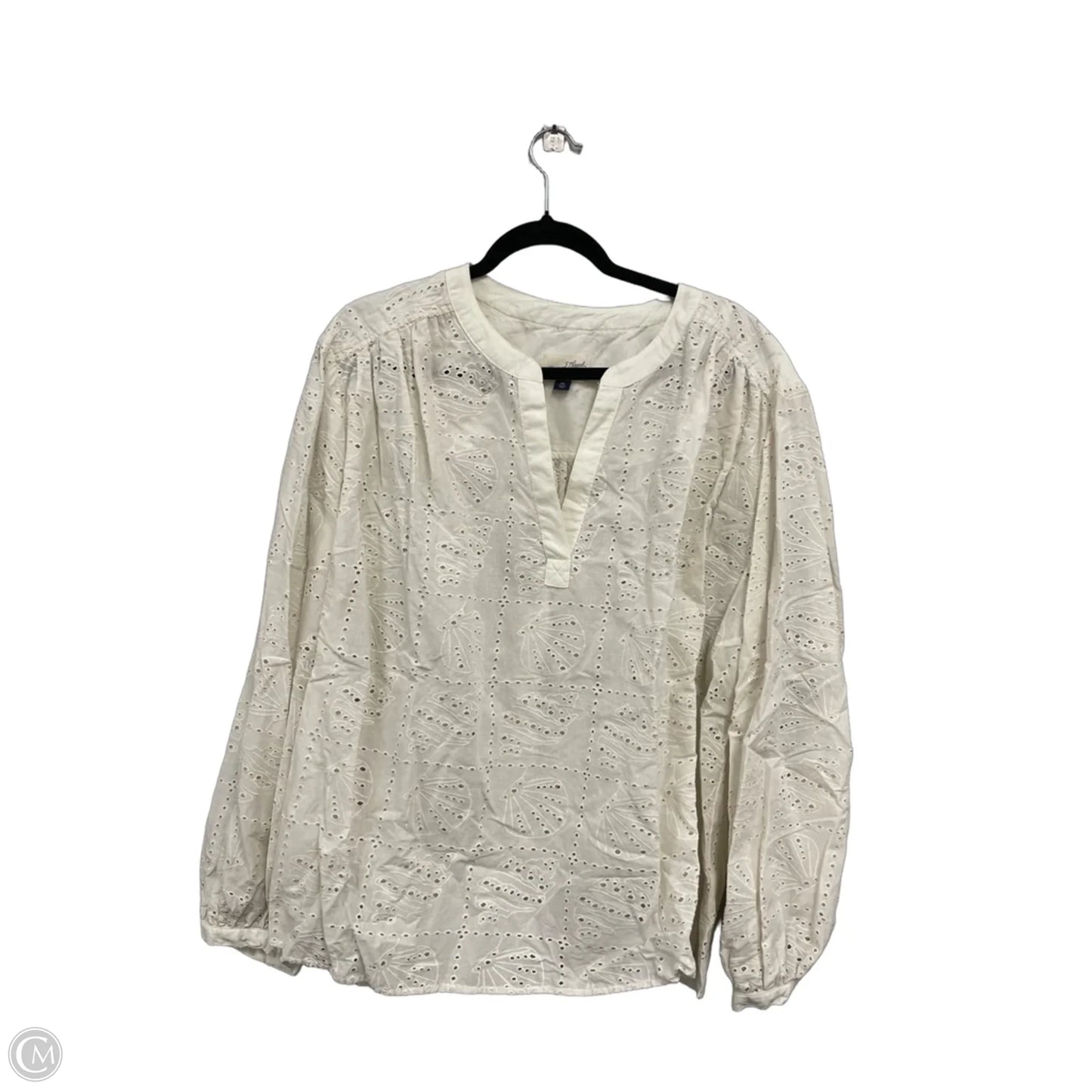 Top Long Sleeve By Universal Thread In Cream, Size: Xxl
