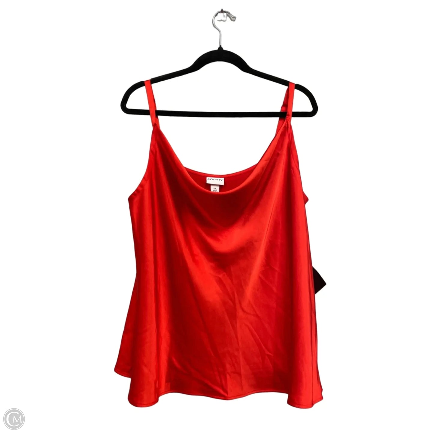 Top Sleeveless By Ava & Viv In Red, Size: Xxl