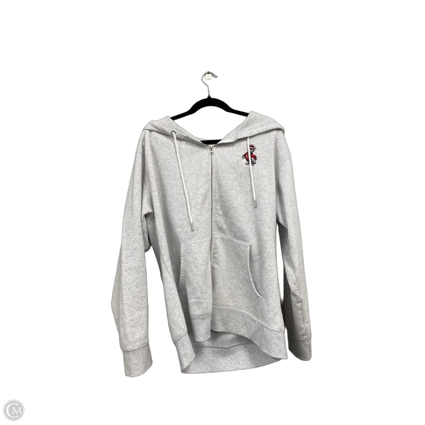 Sweatshirt Hoodie By Clothes Mentor In Grey, Size: Xl
