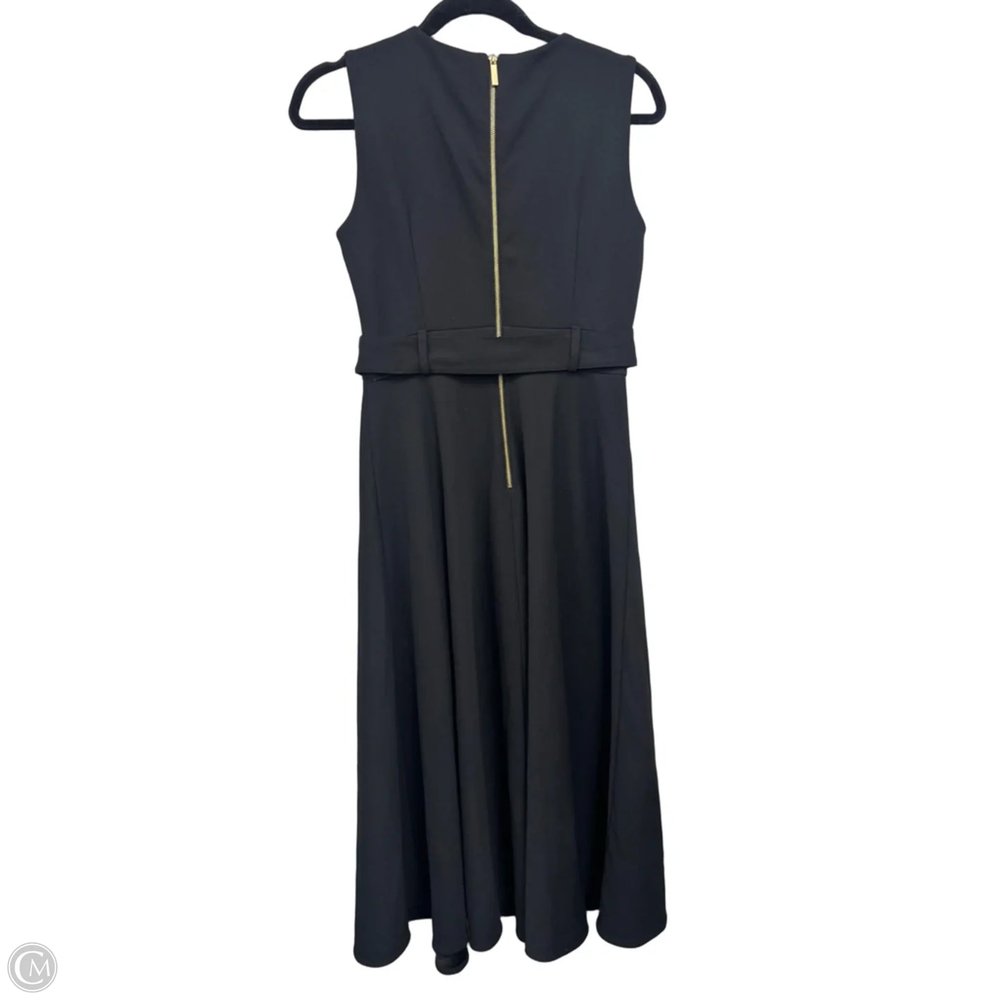 Dress Casual Midi By Calvin Klein In Black, Size: 4