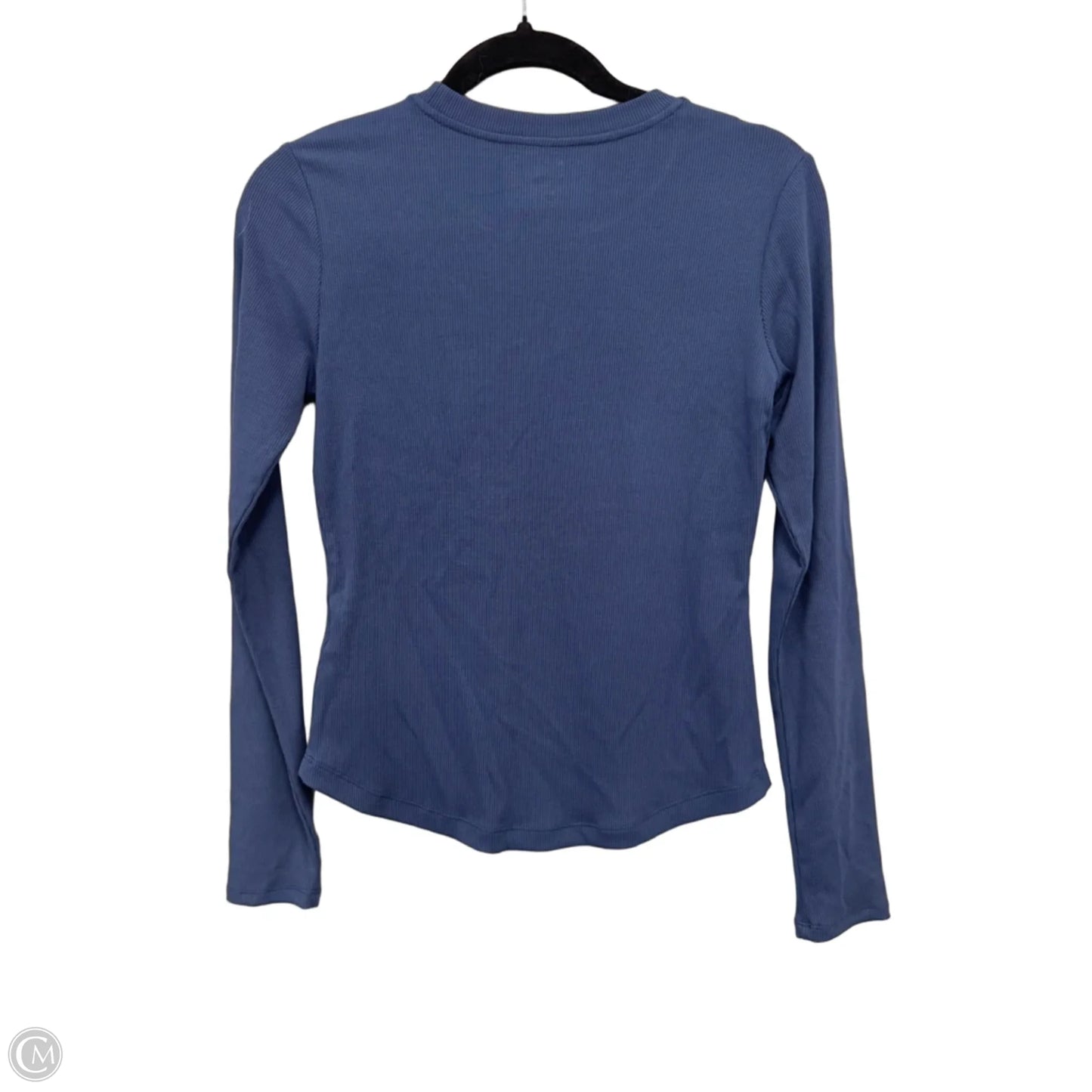 Top Long Sleeve By Magaschoni In Blue, Size: Xl
