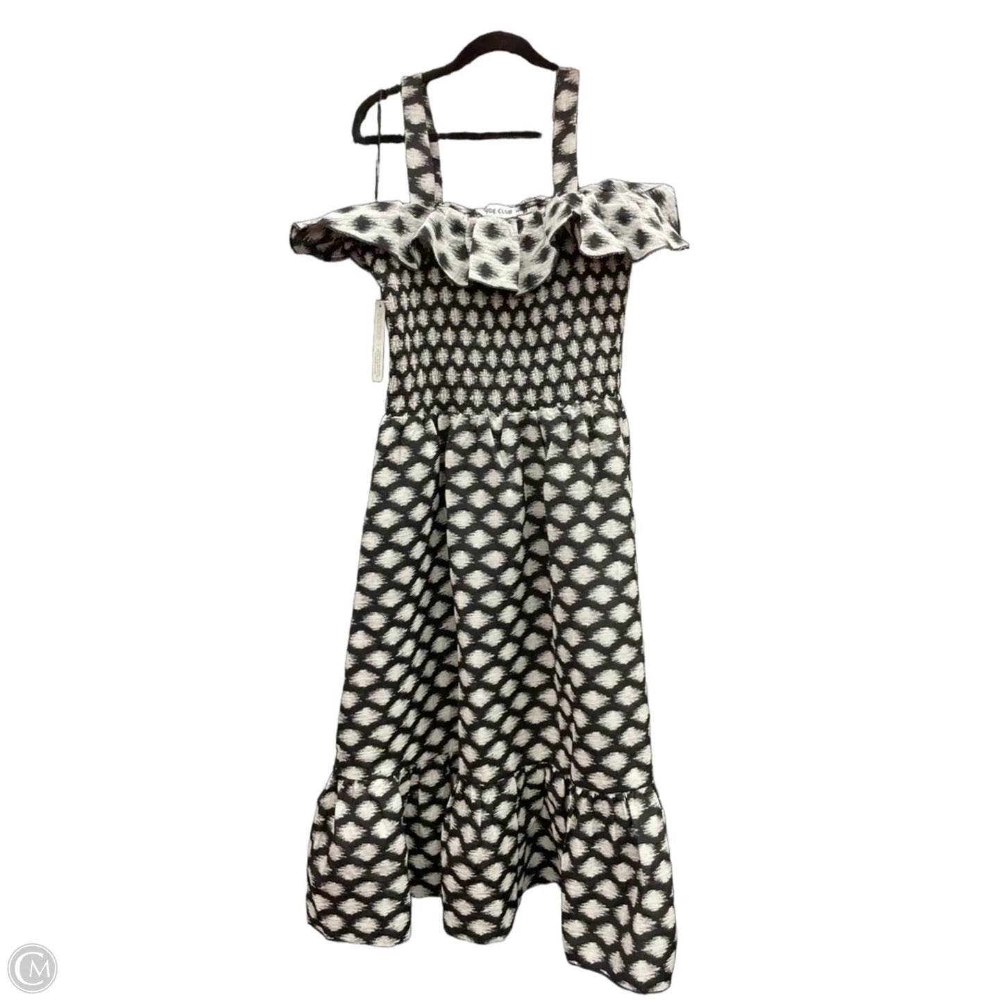 Dress Casual Maxi By Cmb In Black & White, Size: 1x