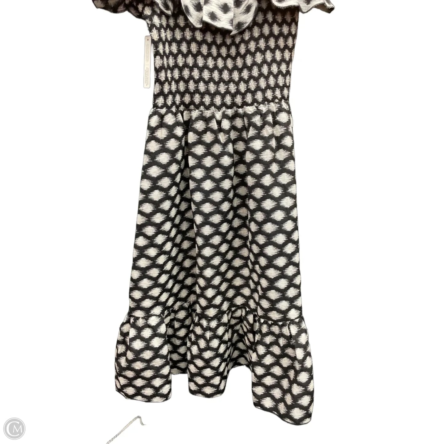 Dress Casual Maxi By Cmb In Black & White, Size: 1x