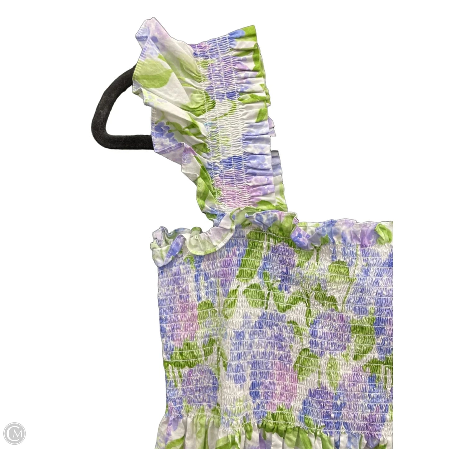 Dress Casual Midi By Cmb In Green & Purple, Size: Xl