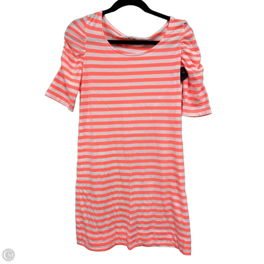 Dress Designer By Lilly Pulitzer In Orange & White, Size: M