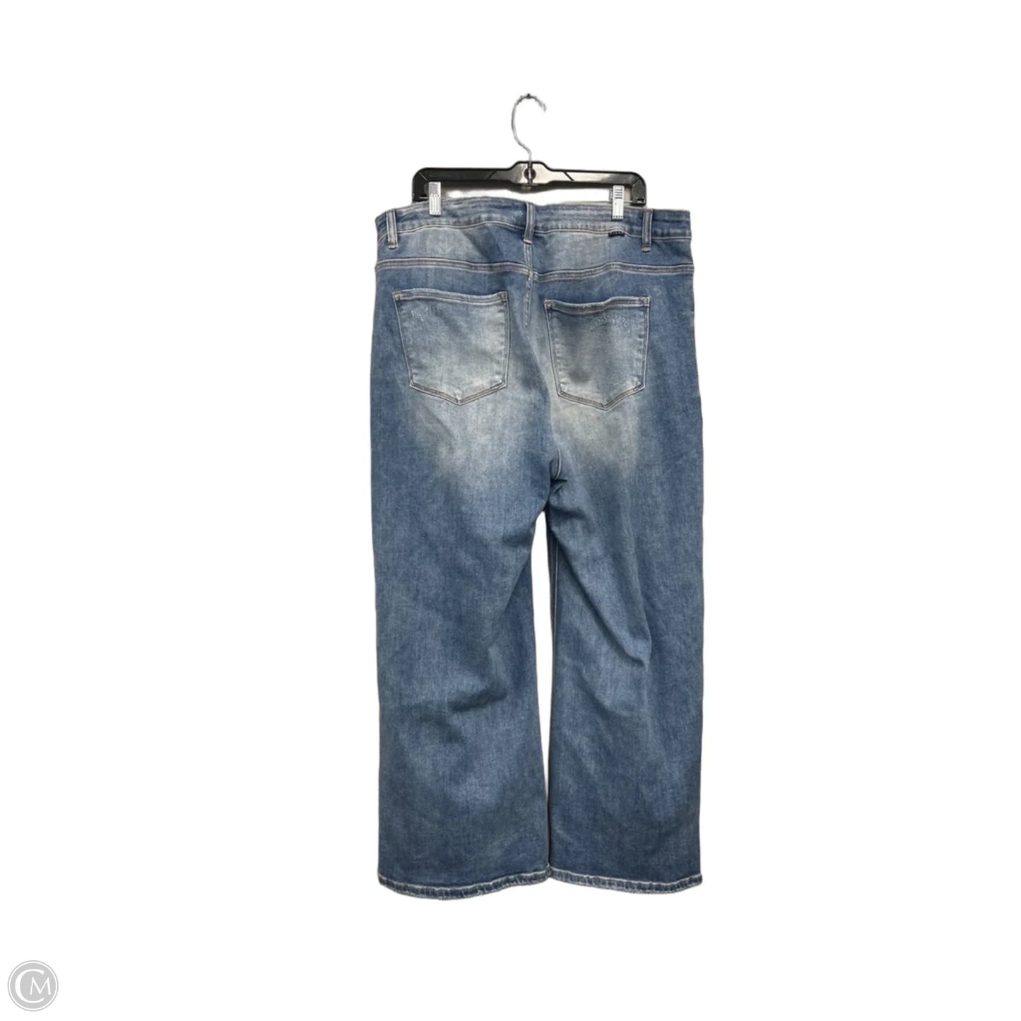 Jeans Wide Leg By Risen In Blue, Size: 3x