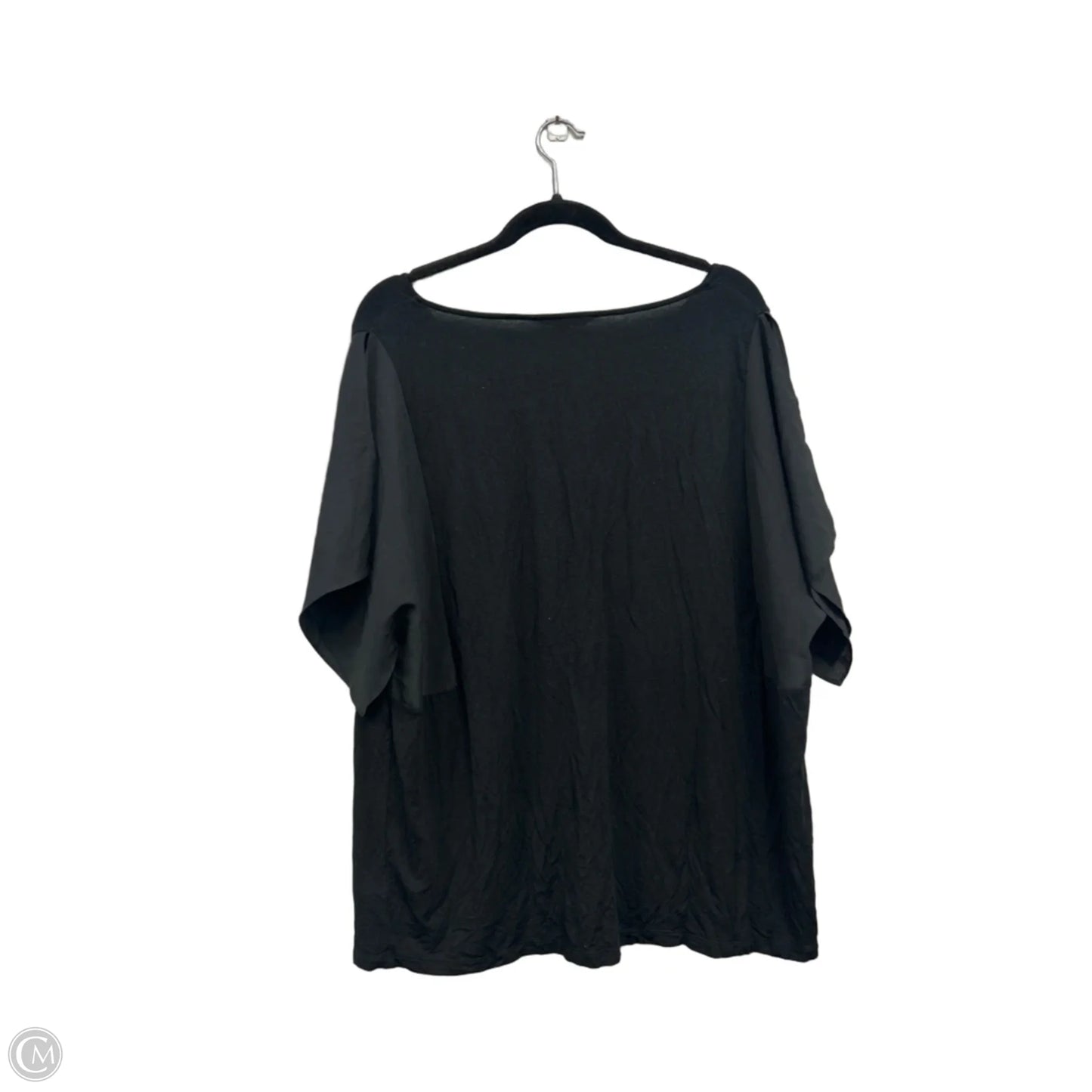 Top Short Sleeve By Lauren By Ralph Lauren In Black, Size: 2x