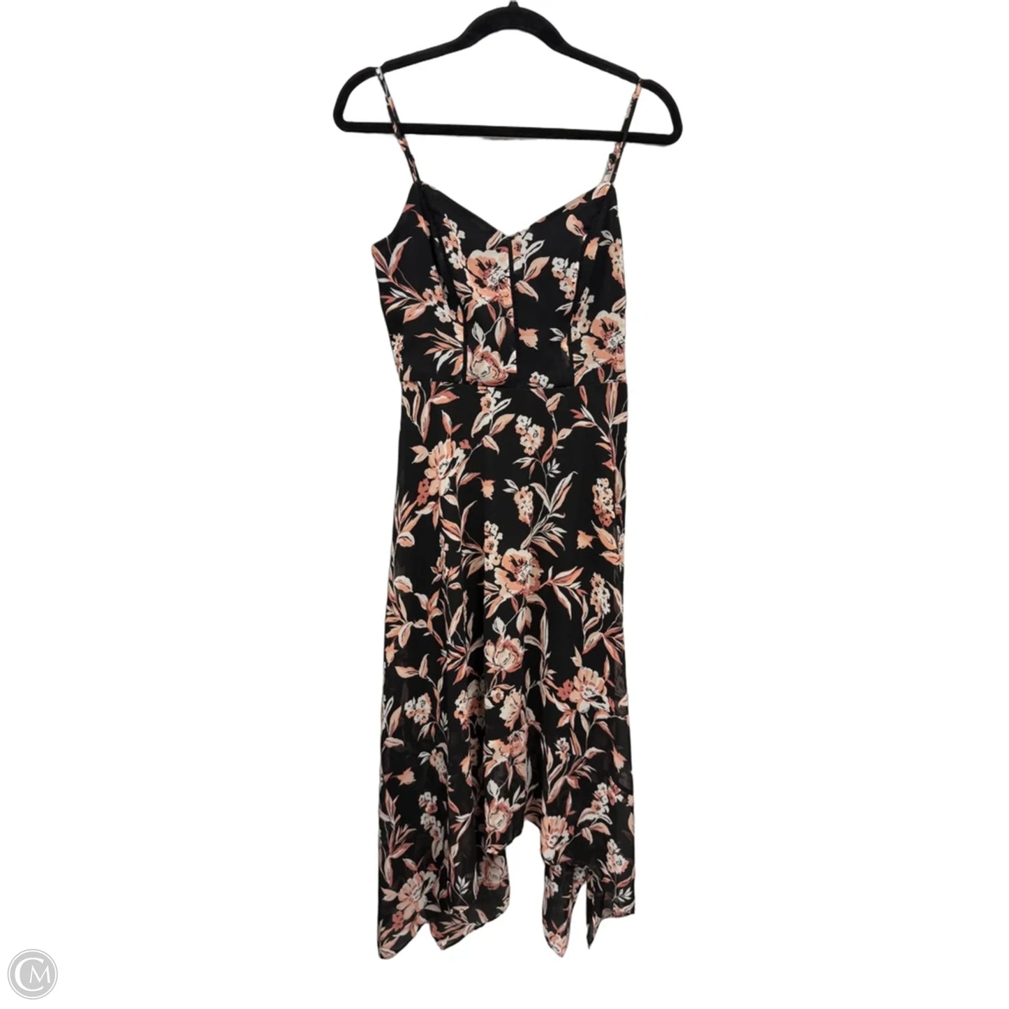 Dress Casual Midi By White House Black Market In Black & Pink, Size: 6