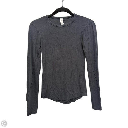 Athletic Top Long Sleeve Crewneck By Lululemon In Black, Size: 2