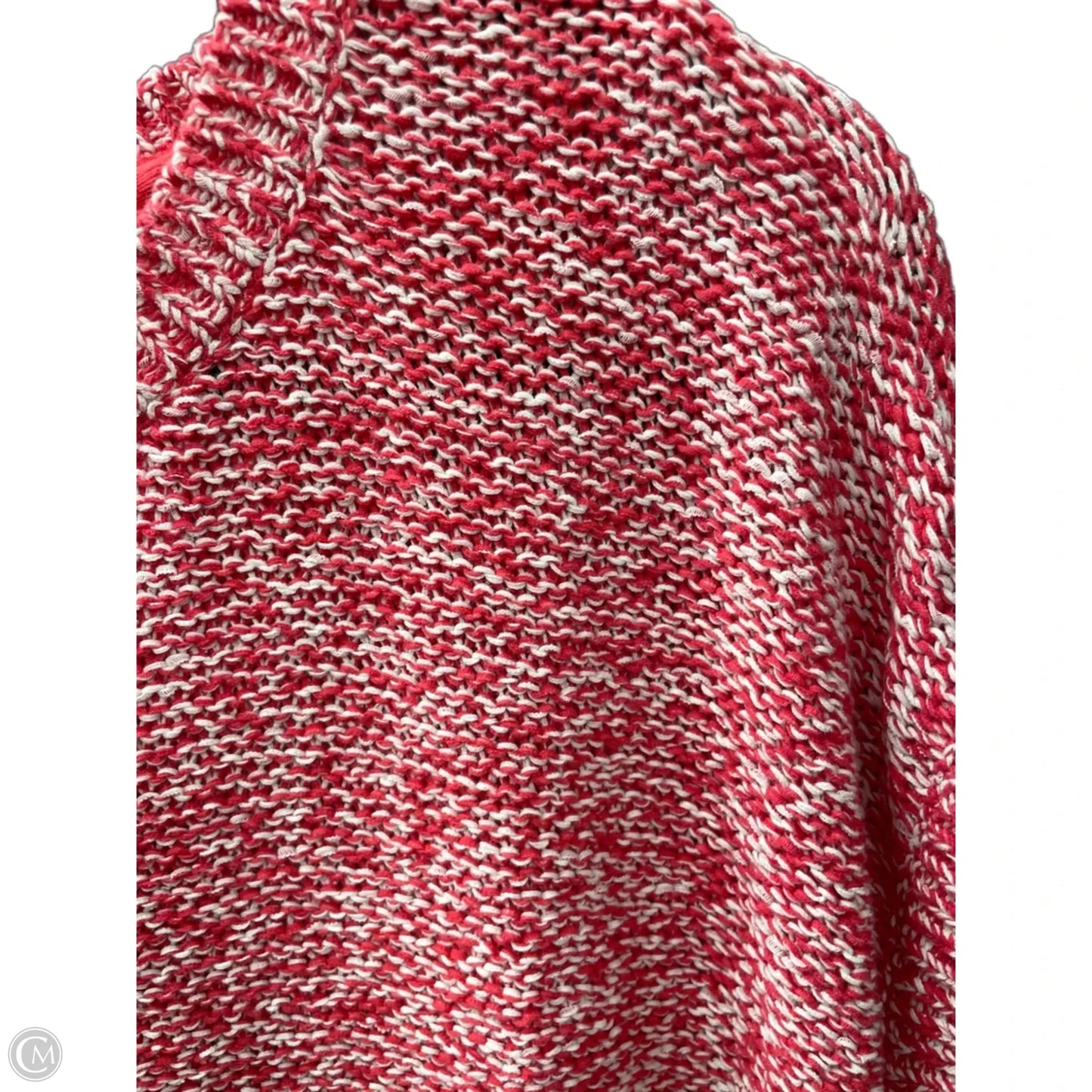 Sweater Short Sleeve By J. Jill In Orange & White, Size: M