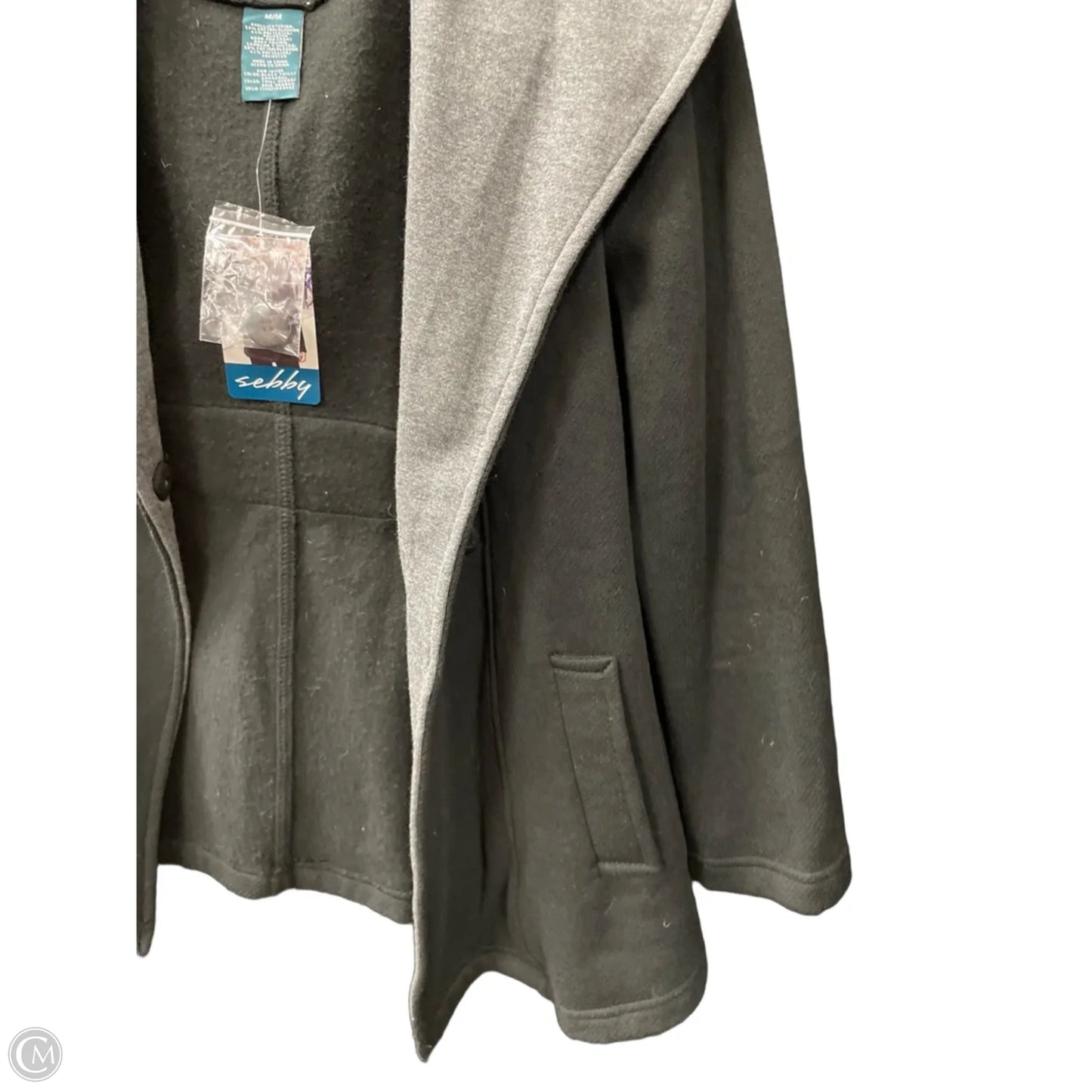 Jacket Other By Sebby In Black & Grey, Size: M