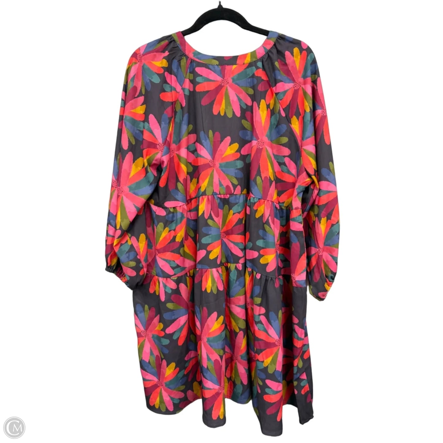 Dress Casual Short By Michelle Mcdowell In Blue & Pink, Size: Xl