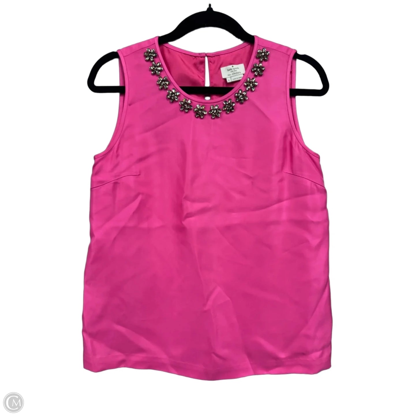 Top Sleeveless Designer By Kate Spade In Pink & Silver, Size: 6