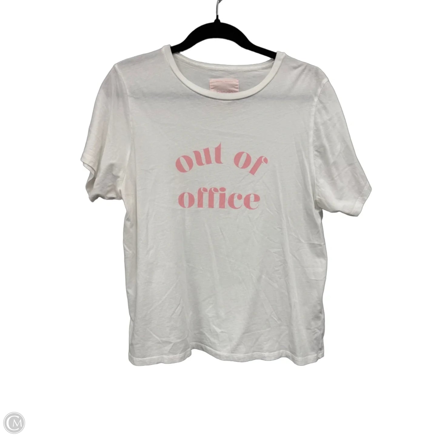 Top Short Sleeve Basic By Banana Republic In White, Size: M