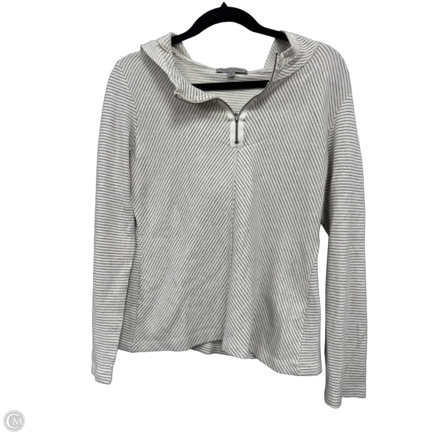 Top Long Sleeve By People Like Frank In Cream & Grey