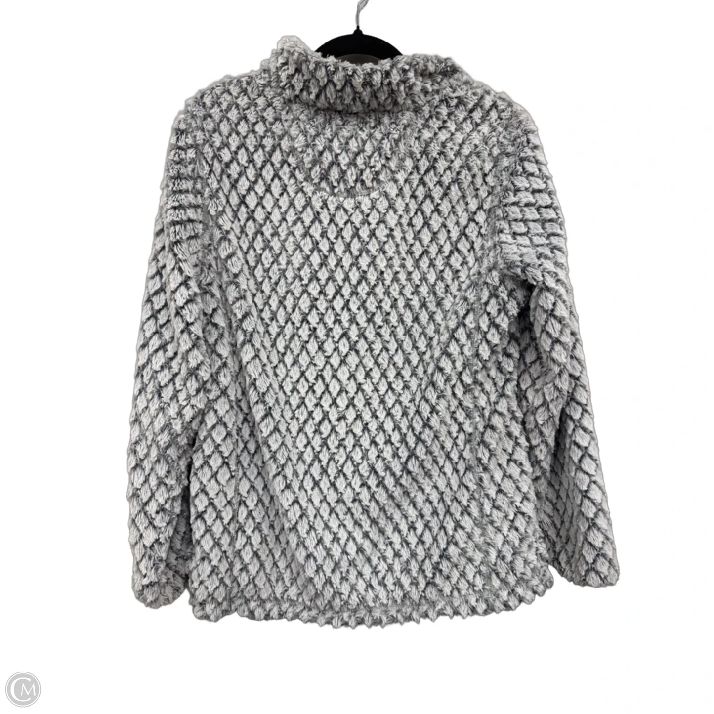 Jacket Fleece By Simply Southern In Cream & Grey, Size: S