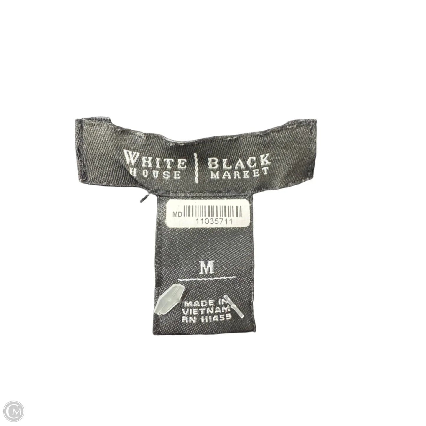 Top Long Sleeve By White House Black Market In Black, Size: M