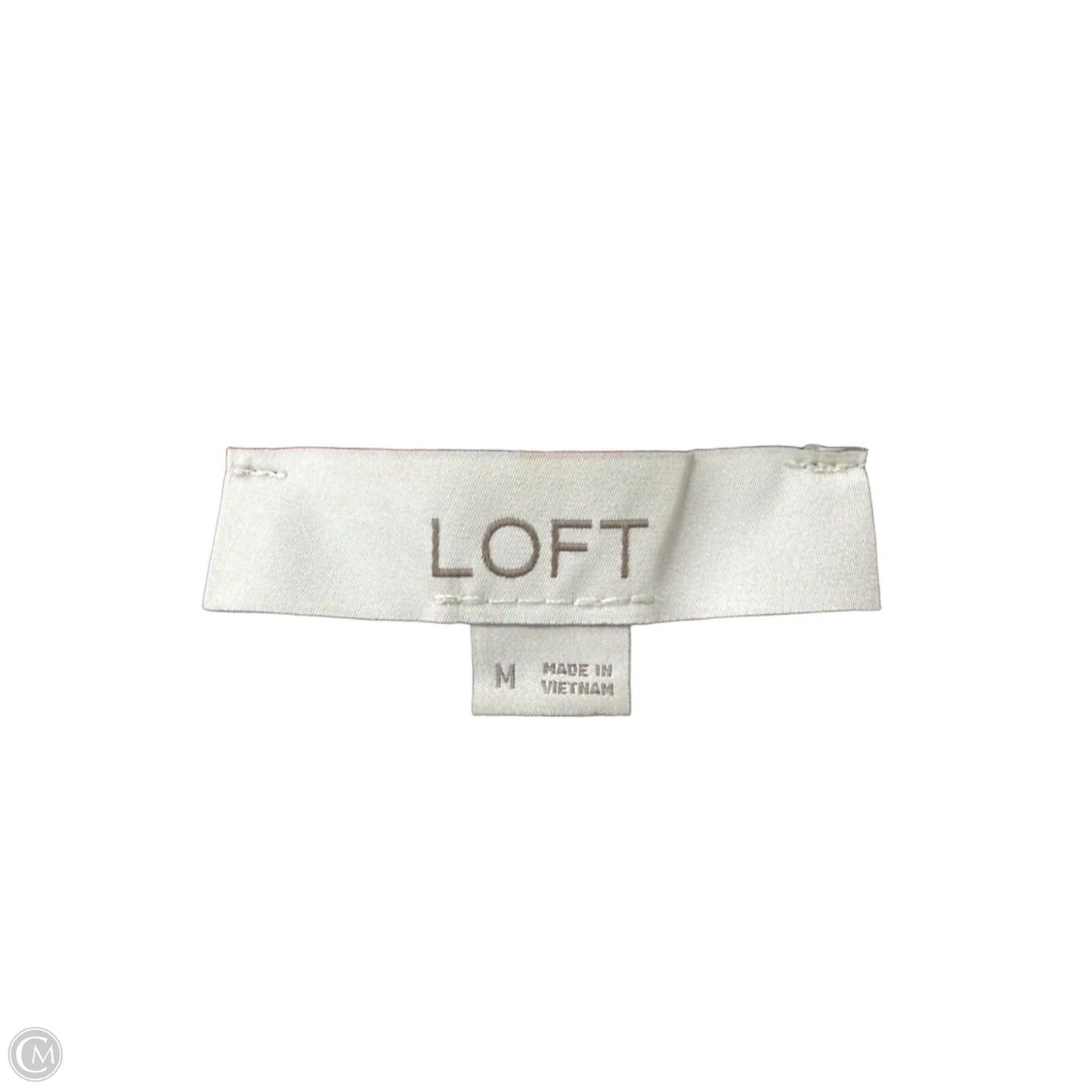 Dress Casual Midi By Loft In Black & Pink, Size: M