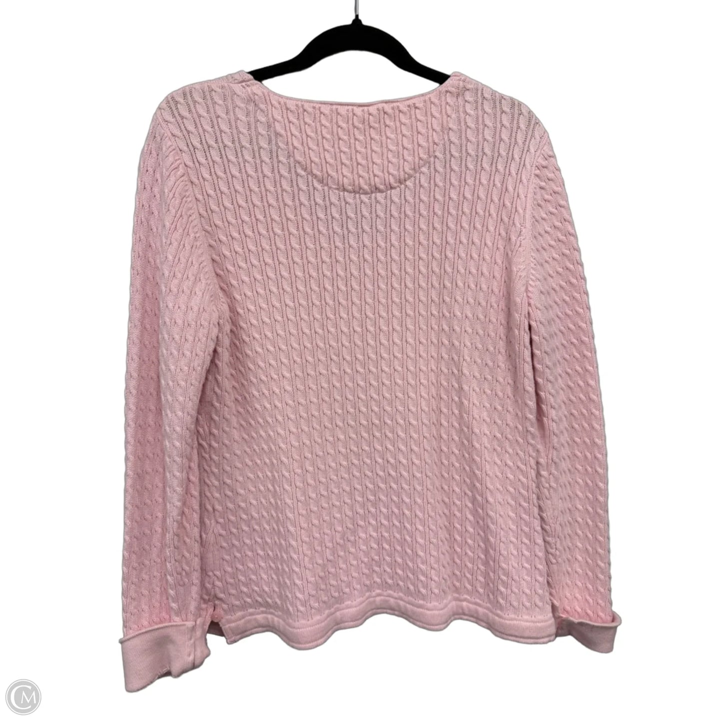Sweater By Talbots In Pink, Size: L