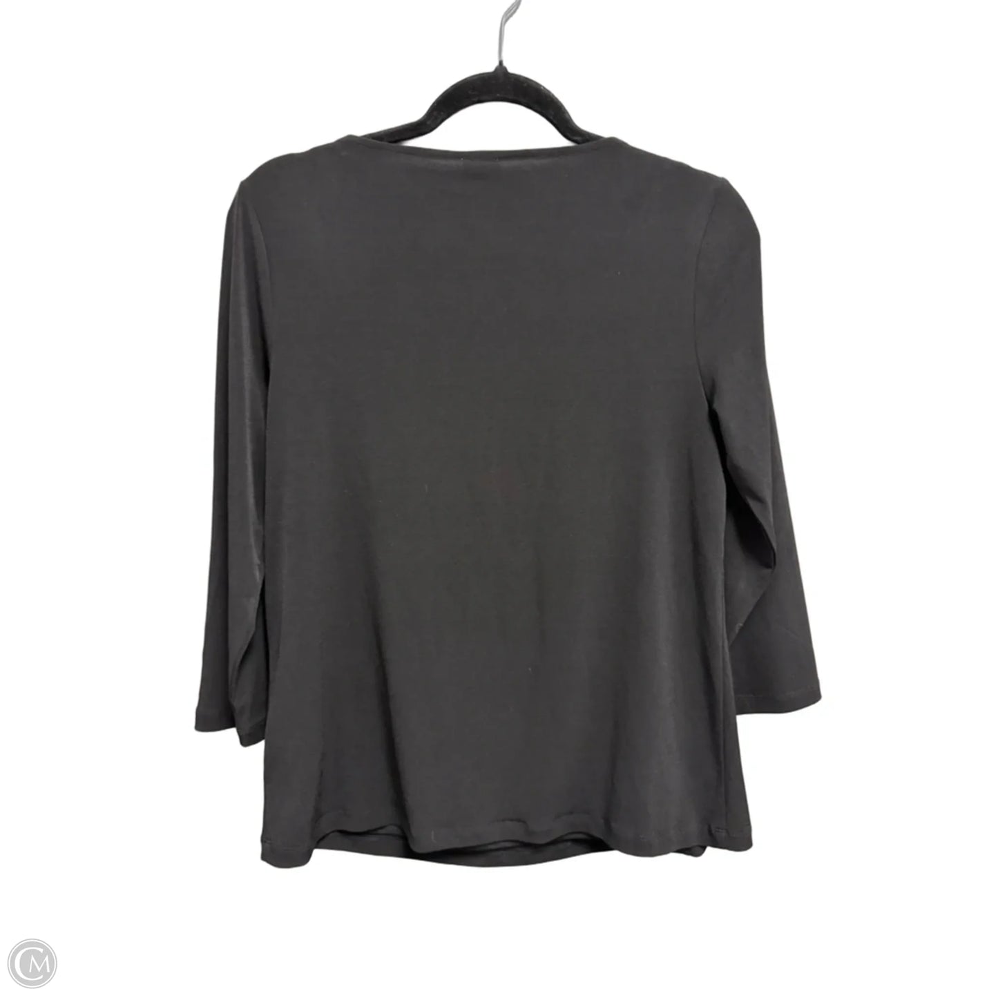 Top Long Sleeve By Anne Klein In Black, Size: M
