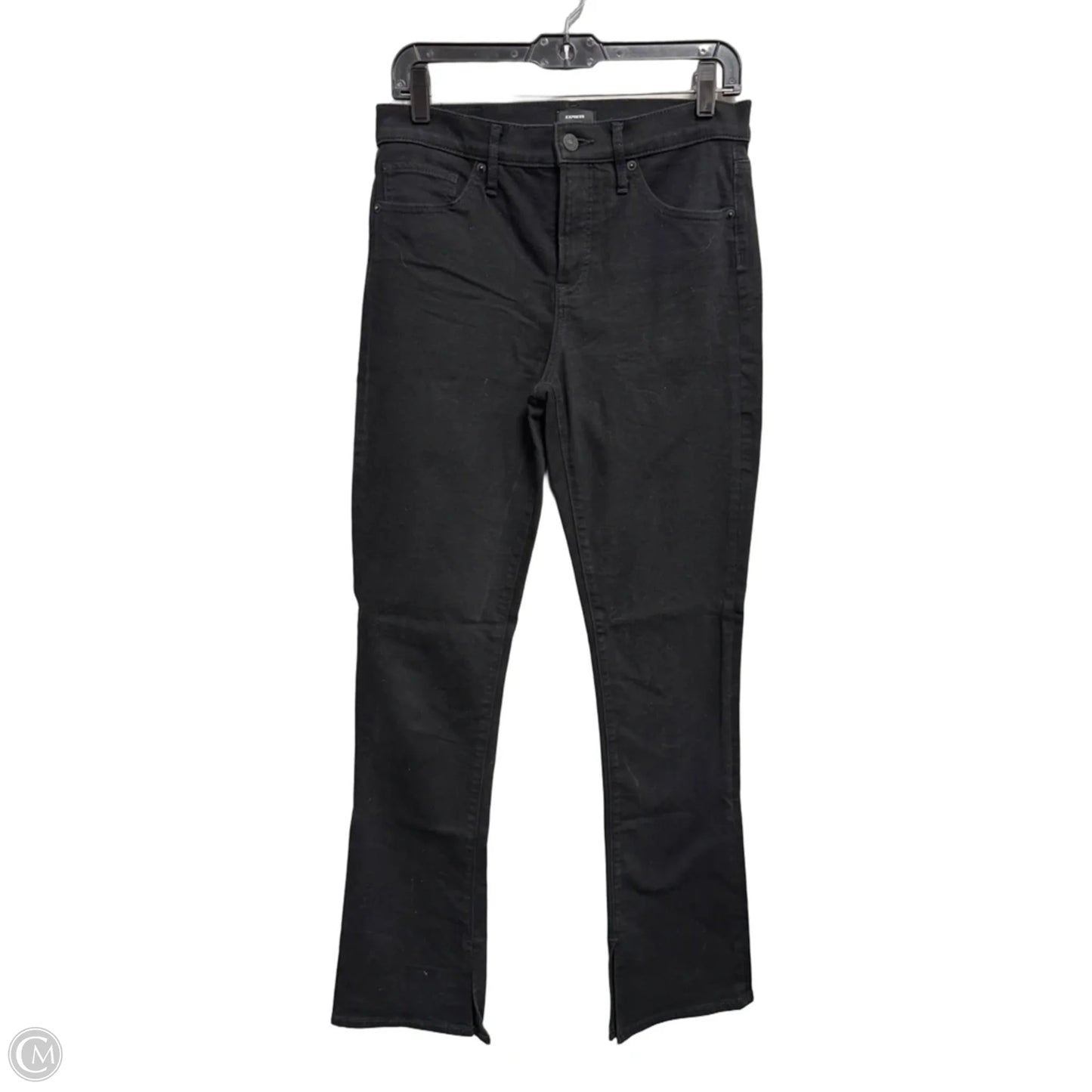 Jeans Flared By Express In Black, Size: 8