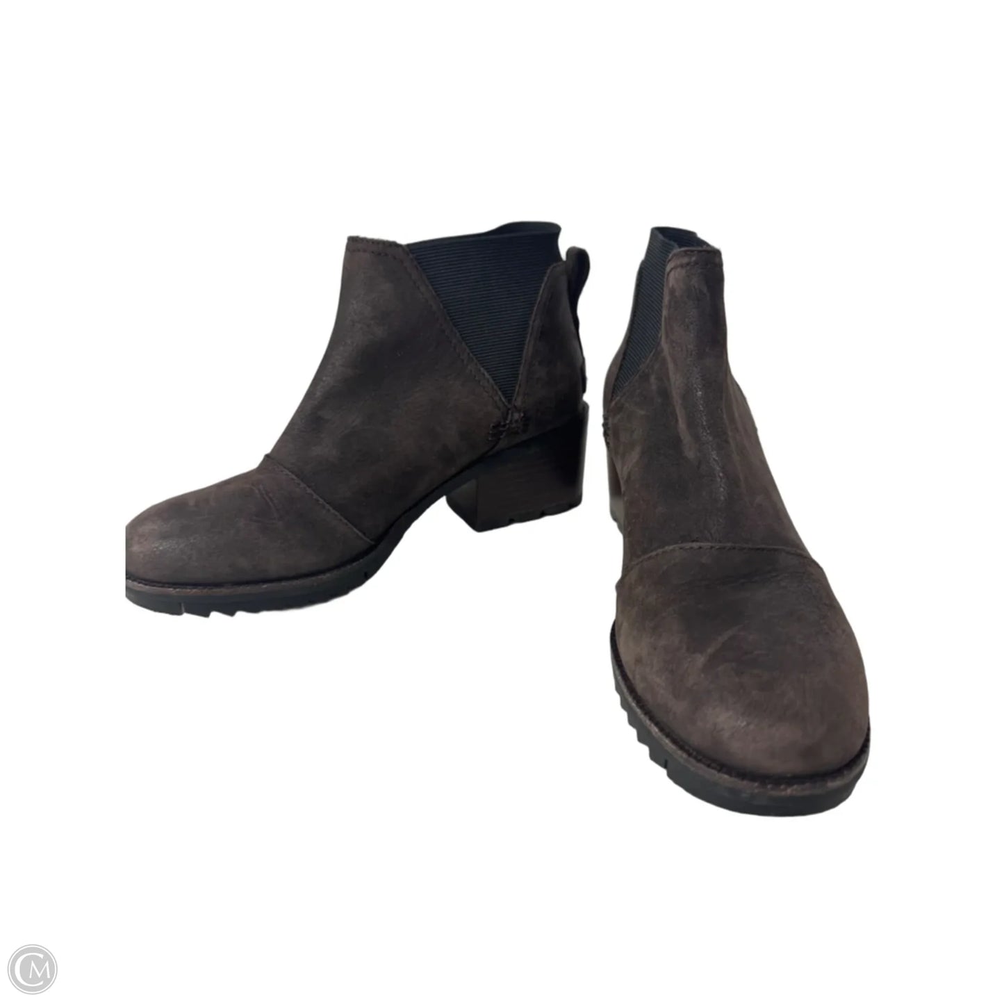 Boots Ankle Heels By Sorel In Brown, Size: 7