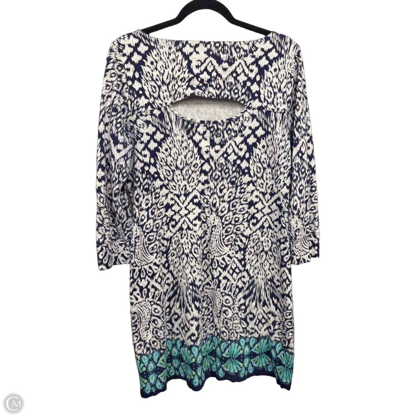 Dress Designer By Lilly Pulitzer In Blue & White, Size: L