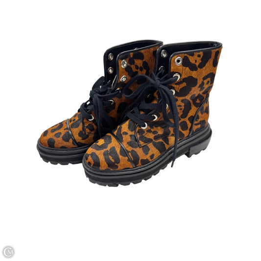 Boots Combat By Schutz In Black & Brown, Size: 6.5
