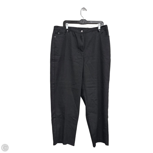 Pants Wide Leg By Ruby Rd In Black, Size: 16