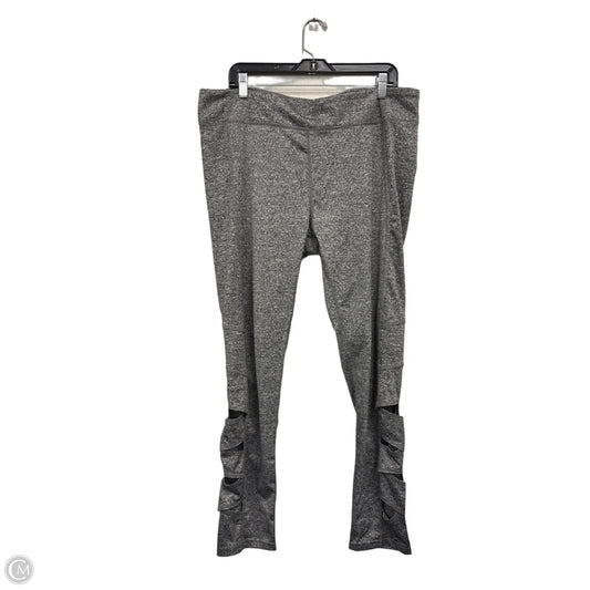 Athletic Leggings By Zone Pro In Black & White, Size: 2x
