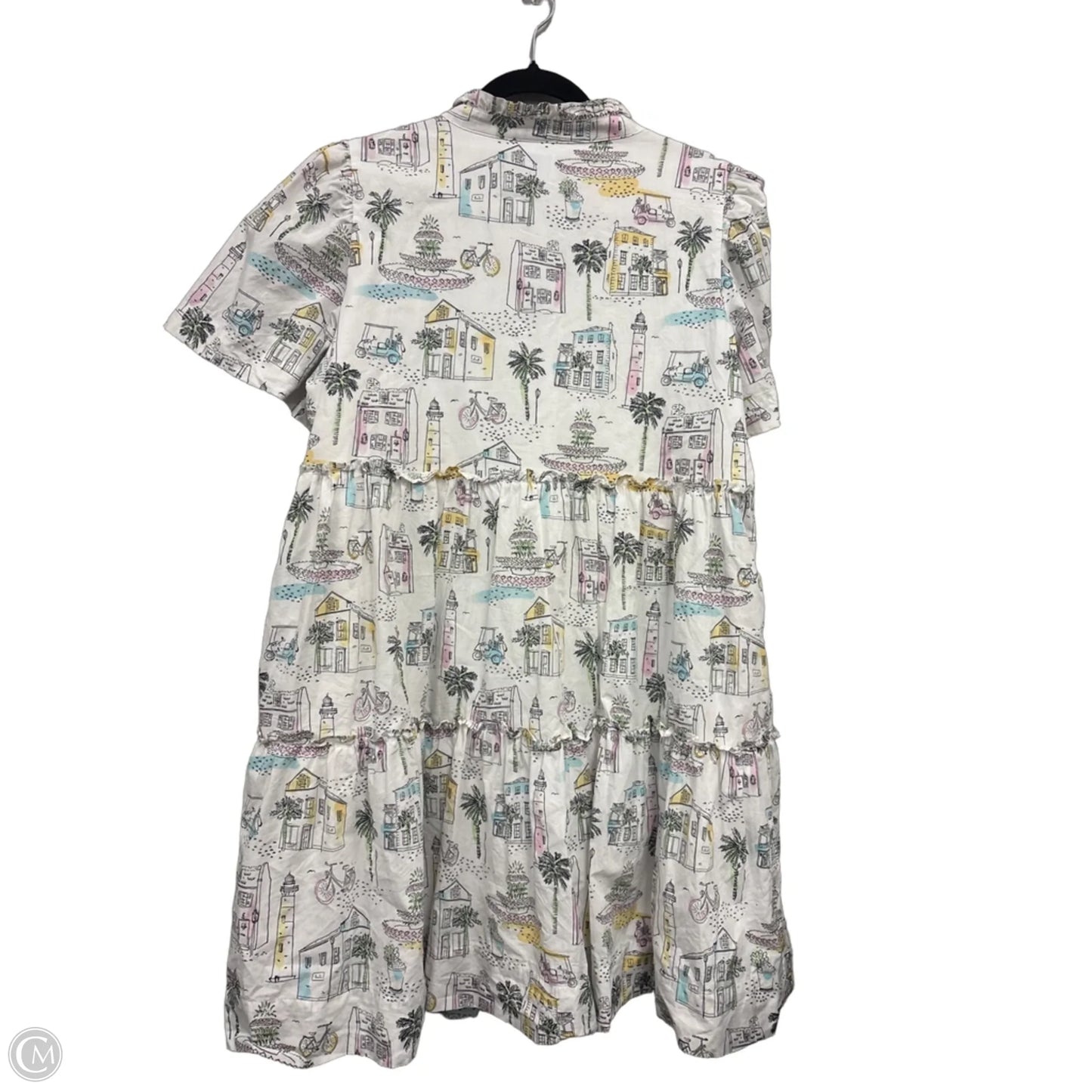 Dress Casual Short By Crown And Ivy In Blue & Pink, Size: L