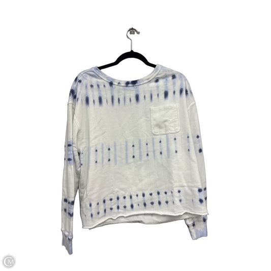 Sweatshirt Crewneck By Universal Thread In Blue & White, Size: L