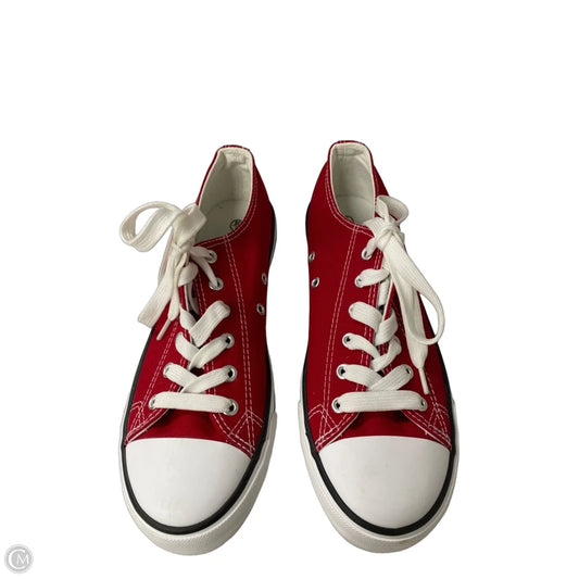 Shoes Sneakers By Clothes Mentor In Red & White, Size: 8