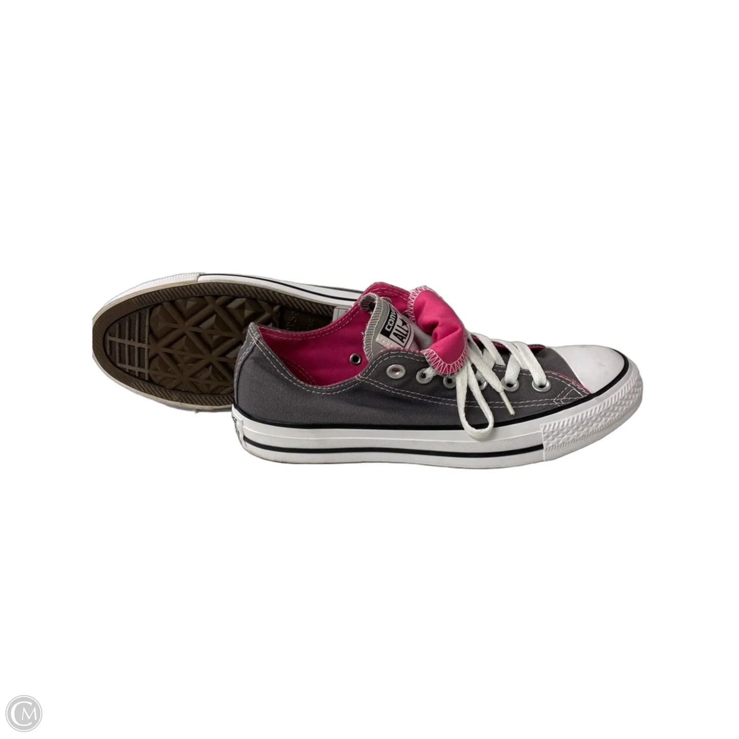 Shoes Sneakers By Converse In Grey & Pink, Size: 7.5