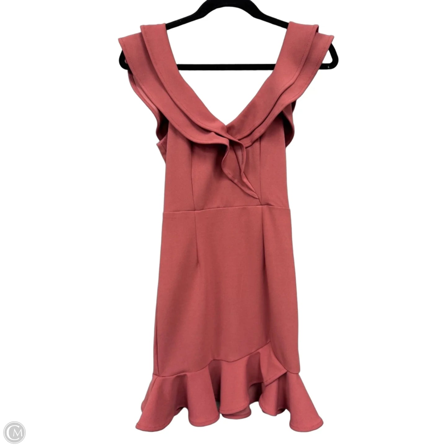 Dress Casual Short By Hello Molly In Coral, Size: Xs