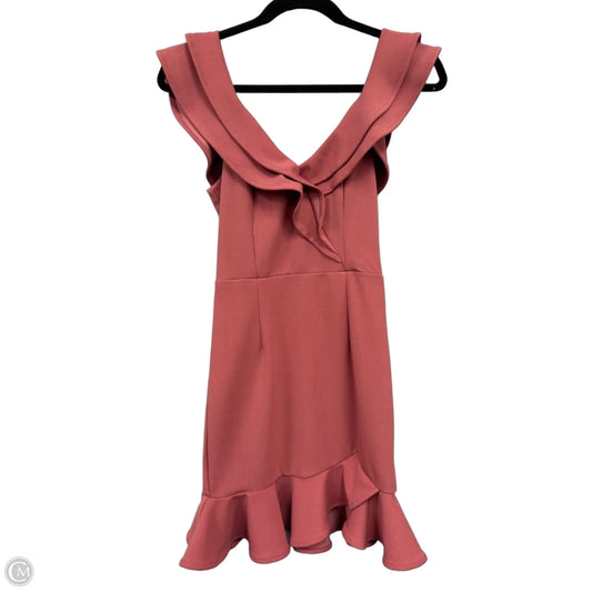 Dress Casual Short By Hello Molly In Coral, Size: Xs