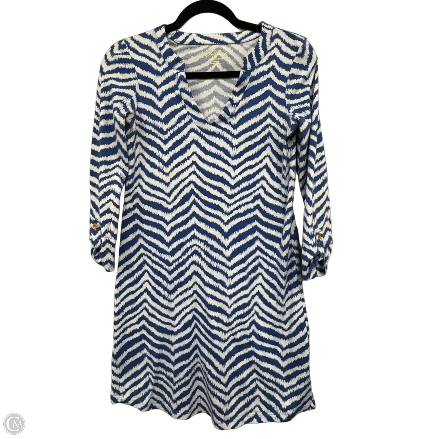 Dress Designer By Lilly Pulitzer In Blue & White, Size: Xs